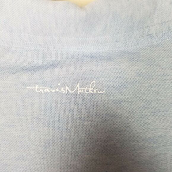 Travis Mathew Polo Performance Polo Shirt Golf Polo Shirt Golf Polo Men L Blue - Picture 11 of 11